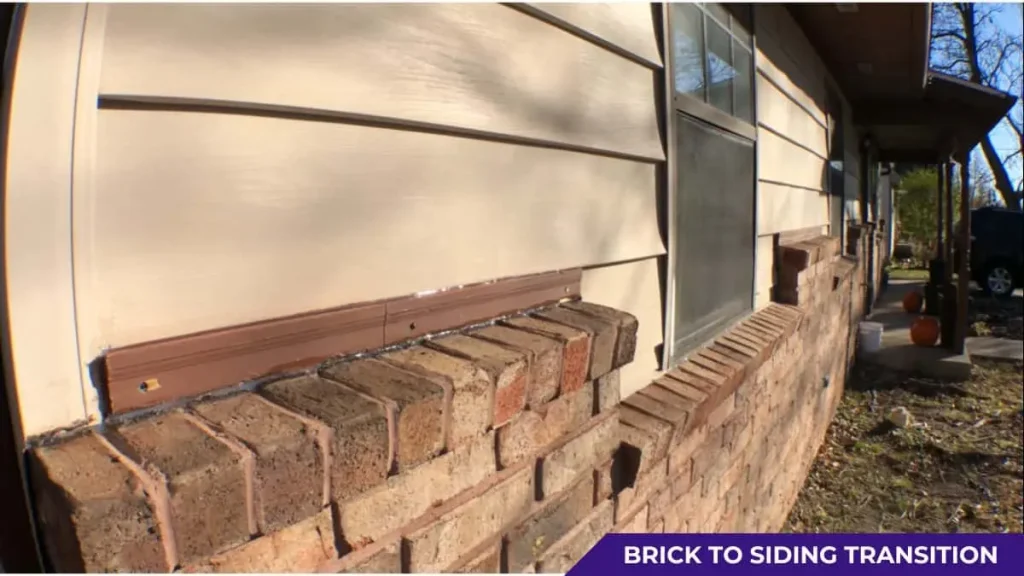 Brick to Siding Transition