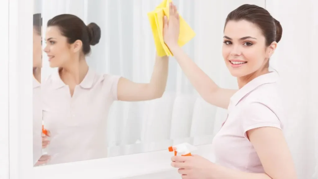 Bathroom Glass and Mirrors Cleaning