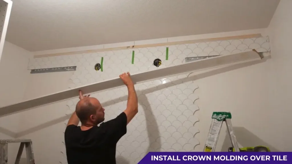 Install Crown Molding Over Tile