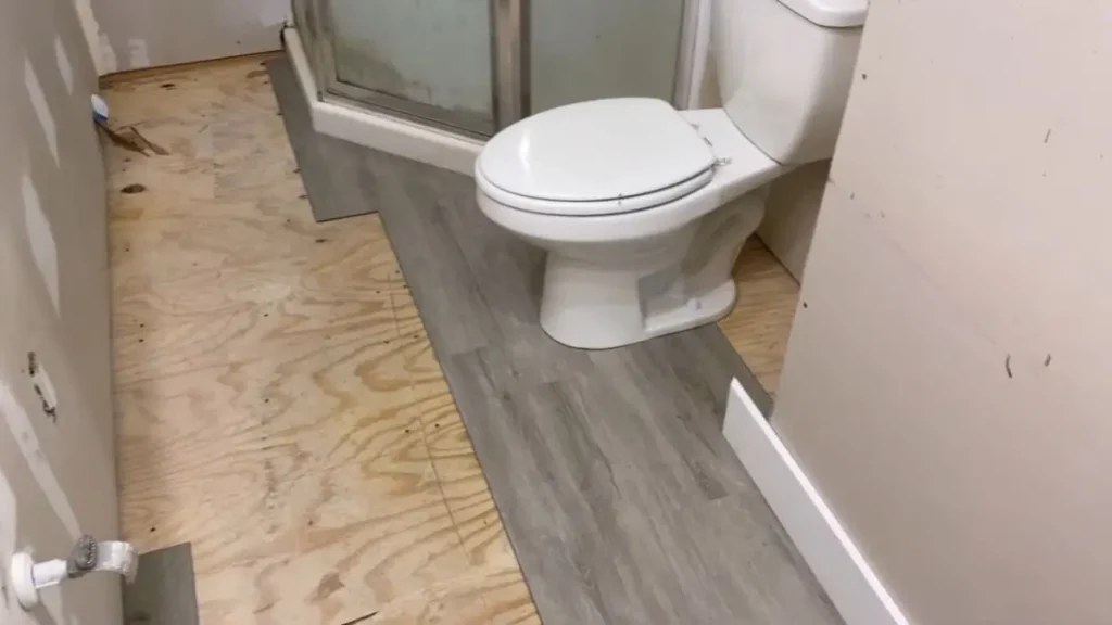 Vinyl Flooring in Bathroom Without Removing the Toilet