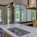 kitchen island plumbing concrete floor