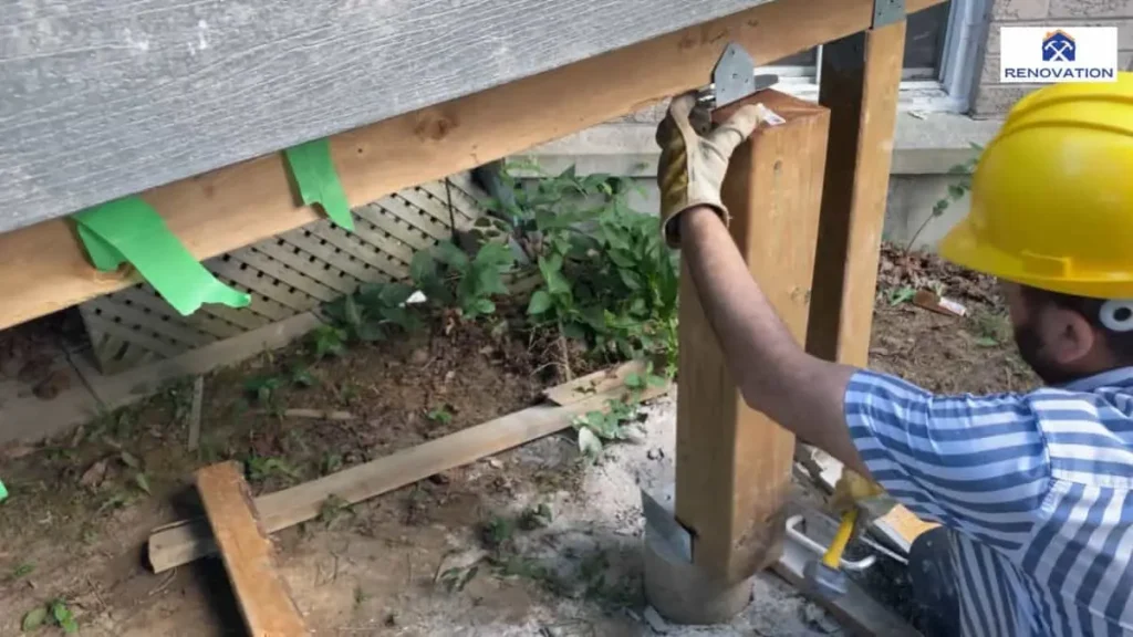 Attaching The 4x4 Posts