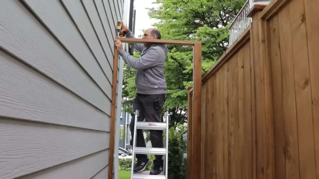 Preparing the Siding for Gate Installation