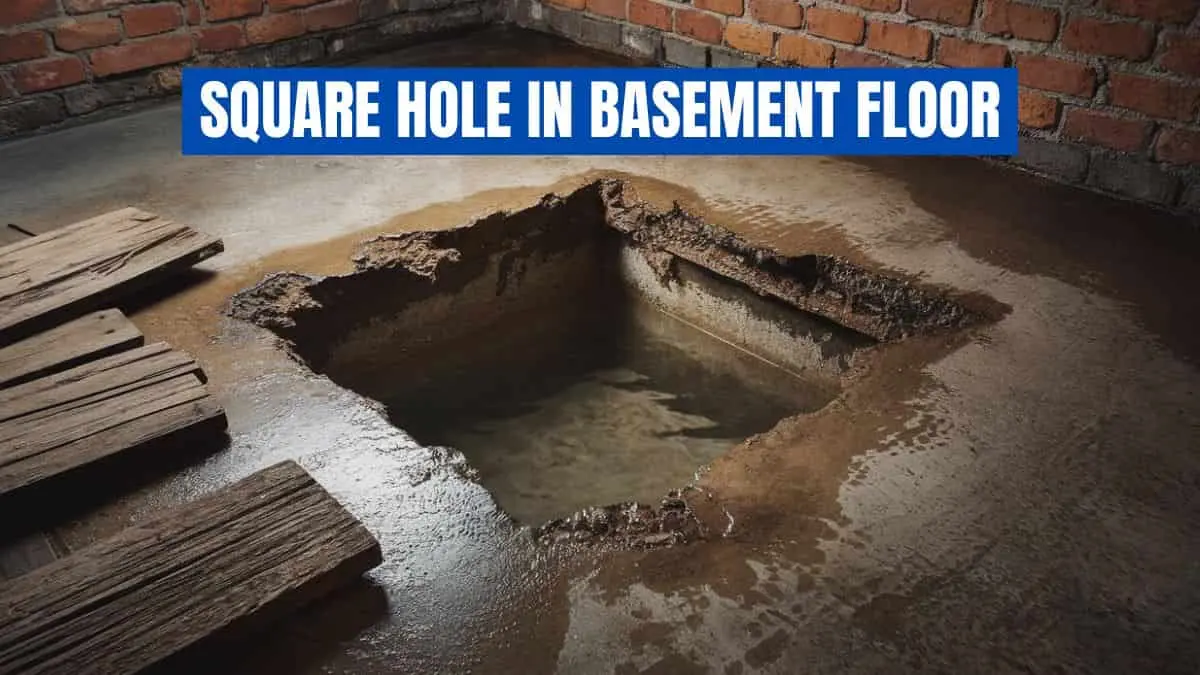 Square Hole in Basement Floor