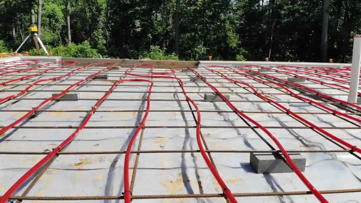 hydronic radiant floor heating over existing concrete slab