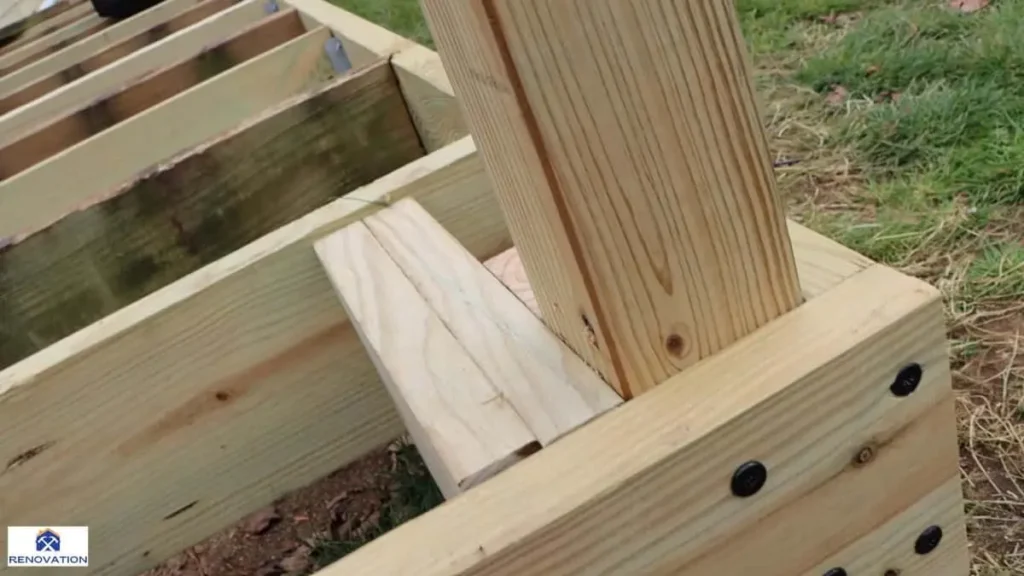 4x4 post to an existing deck