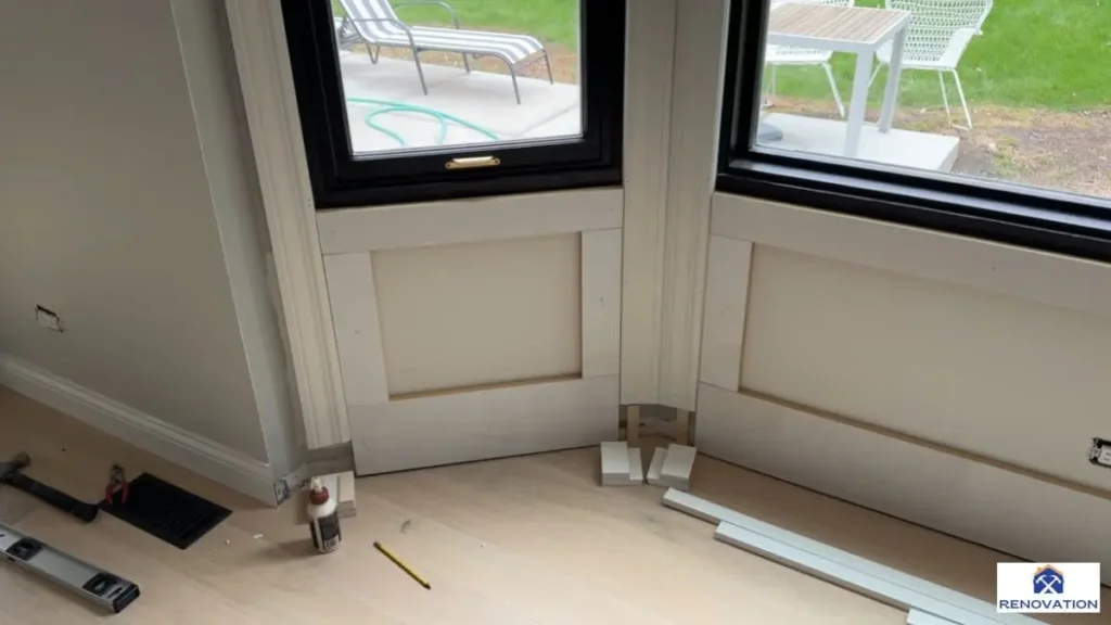 Installing Wainscoting Around Windows
