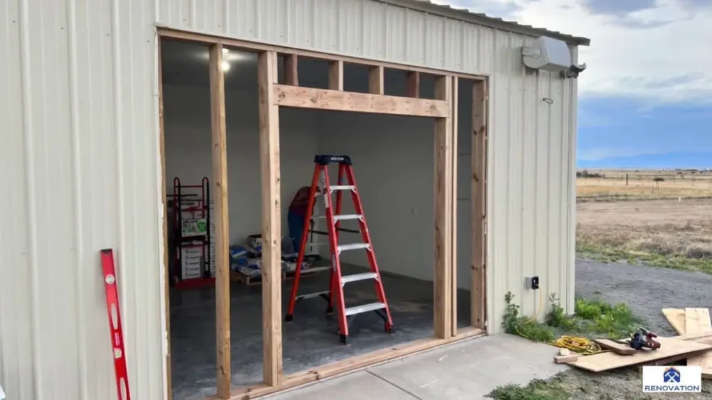 Process of Converting a Garage Door to Sliding Glass Doors