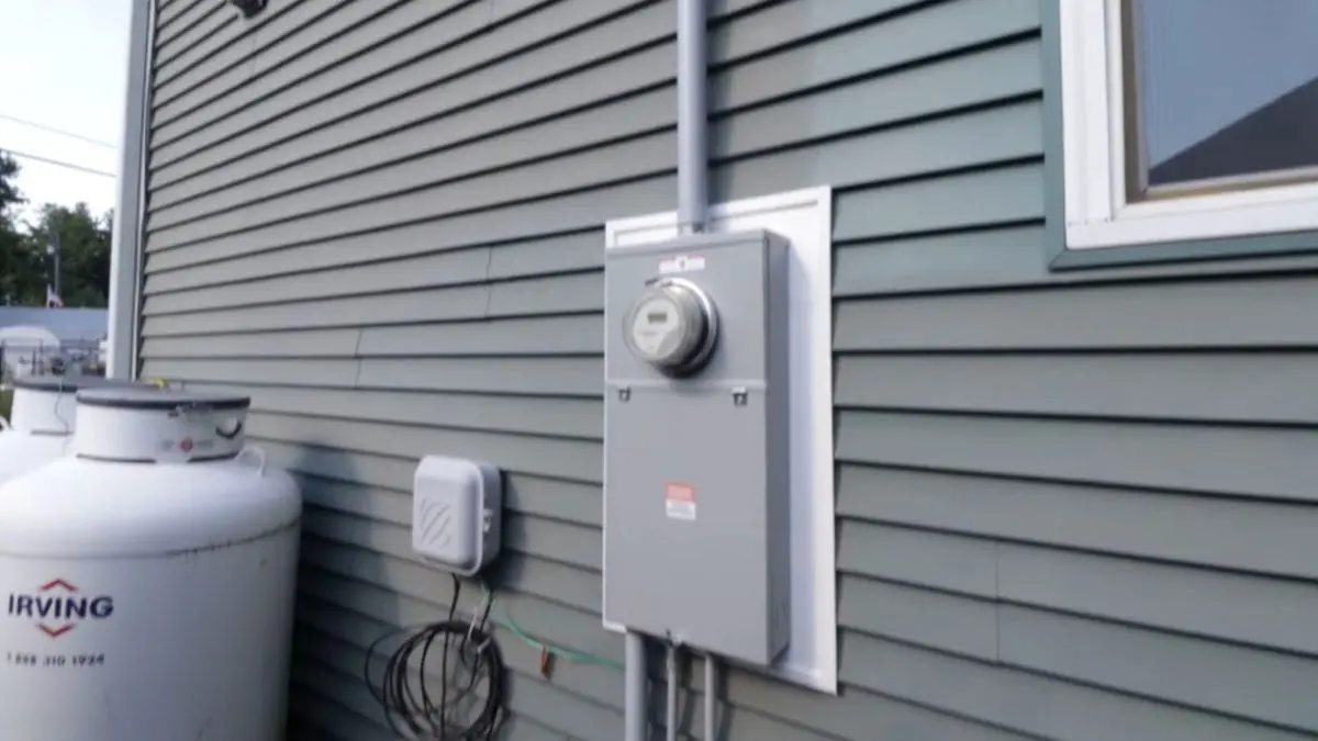 Siding Around Electric Meter