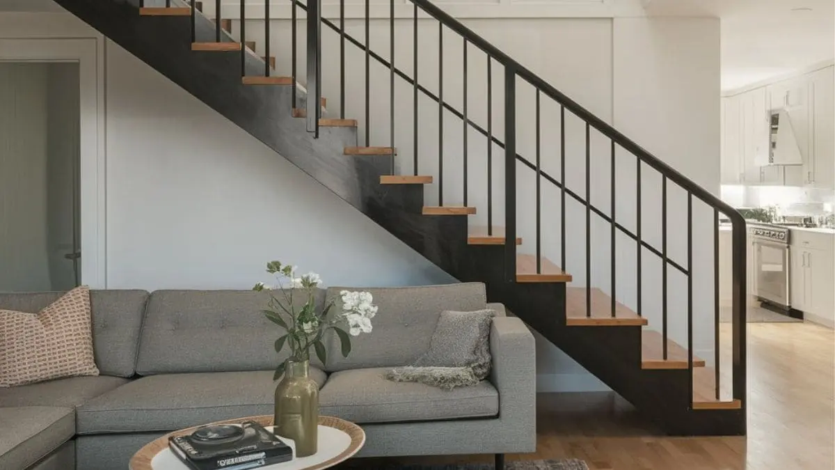 How to close off stairs in living room