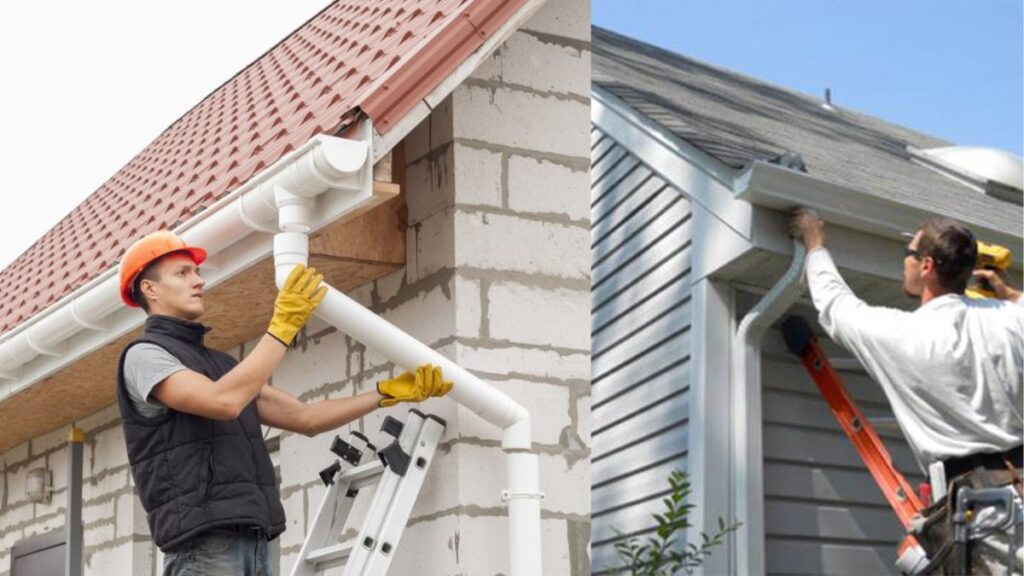 Installing gutters without overhangs