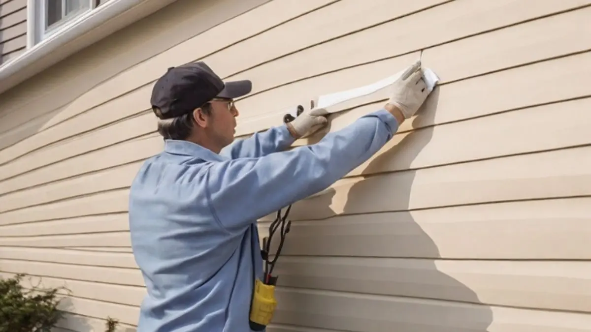 Installing vinyl siding uneven walls