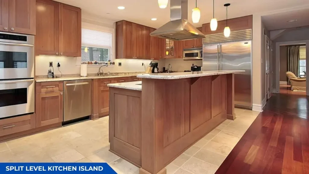 Split Level Kitchen Island