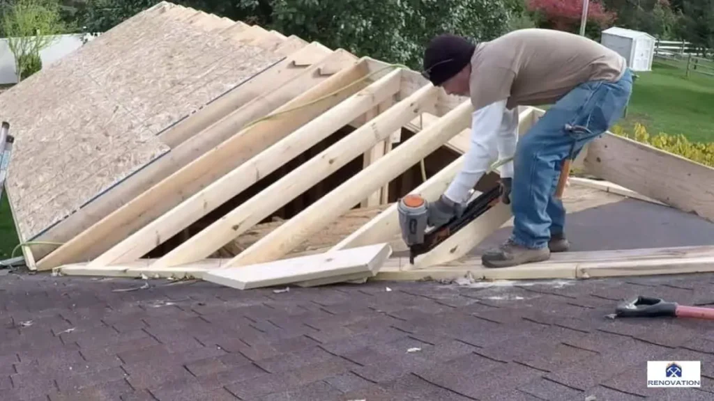 tying in a new roof to an existing structure