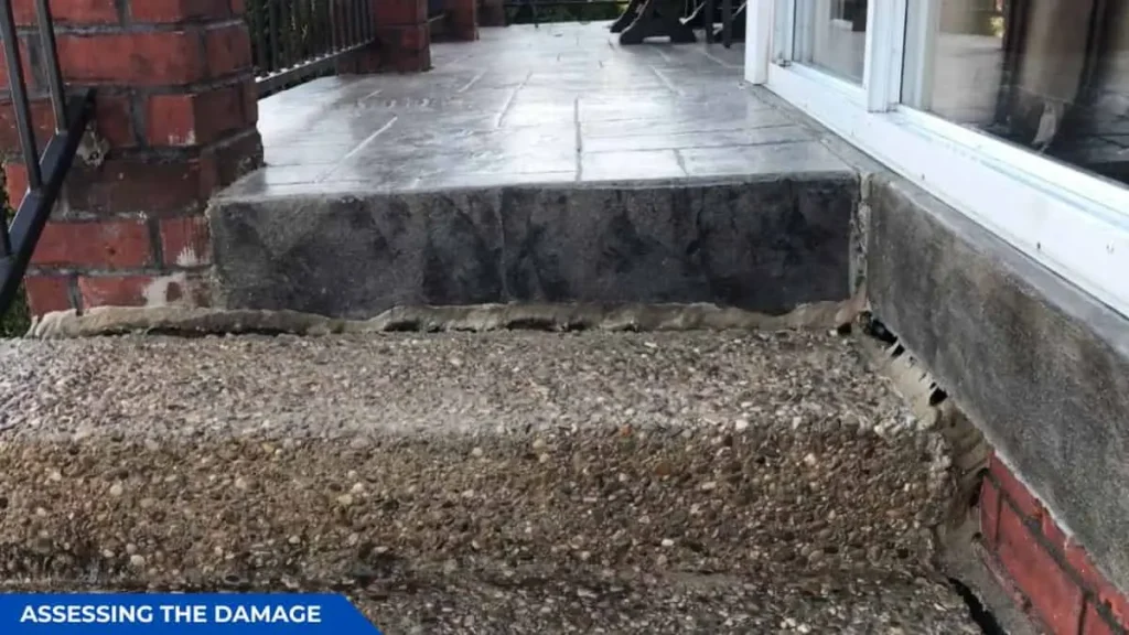 Assessing the Damage of Concrete Steps
