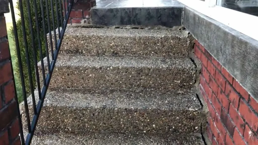 Concrete Steps Pulling Away from House