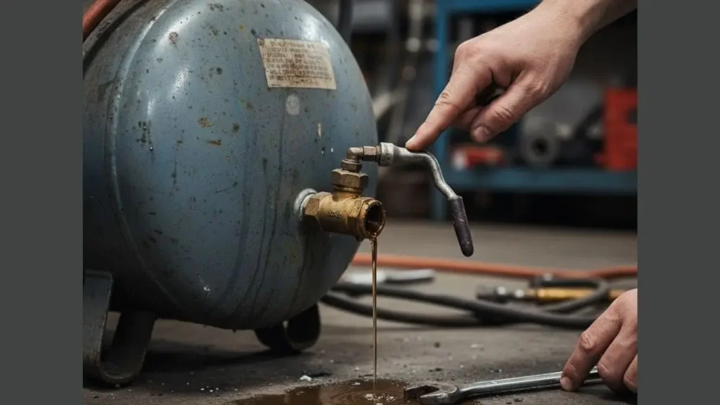 Identifying a Broken Air Compressor Drain Valve