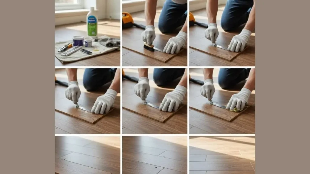 laminate floors step-by-step Repair Process