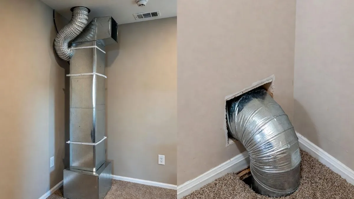 Dryer Vent down Through Floor