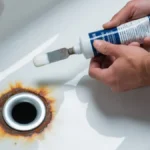 Bathtub Rust Hole Repair