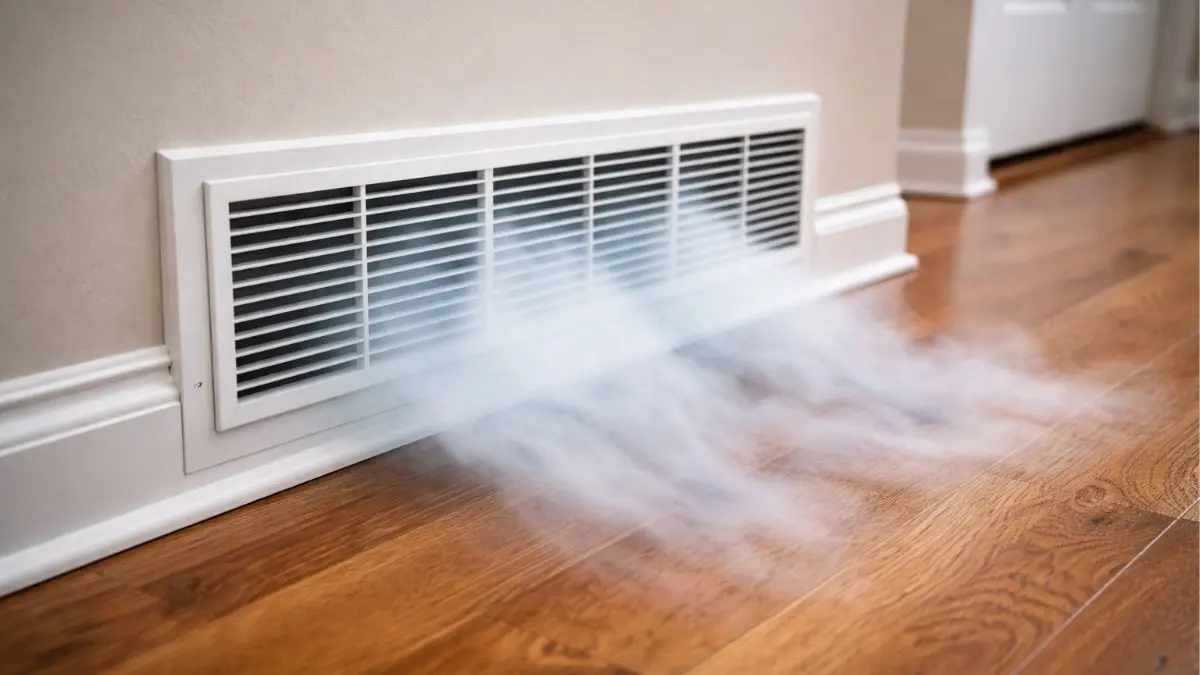 Cold Air Blowing Out of Return Vent