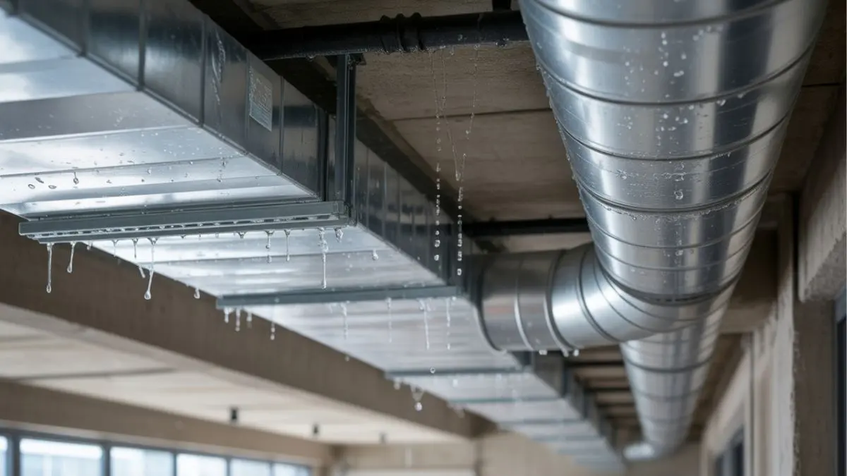 Condensation on Ductwork between Floors