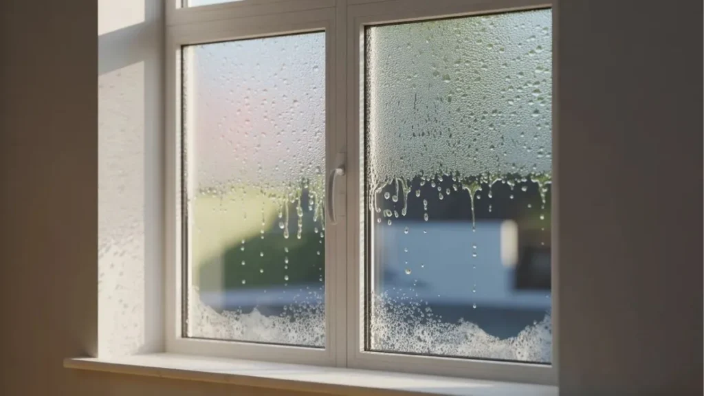 Signs of air leaks in double pane windows