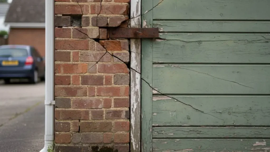 Reasons for cracking of garage door bricks