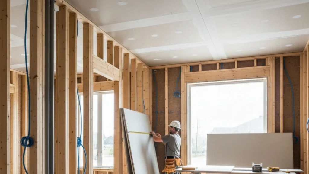 Preparation For Drywall Installation On Walls
