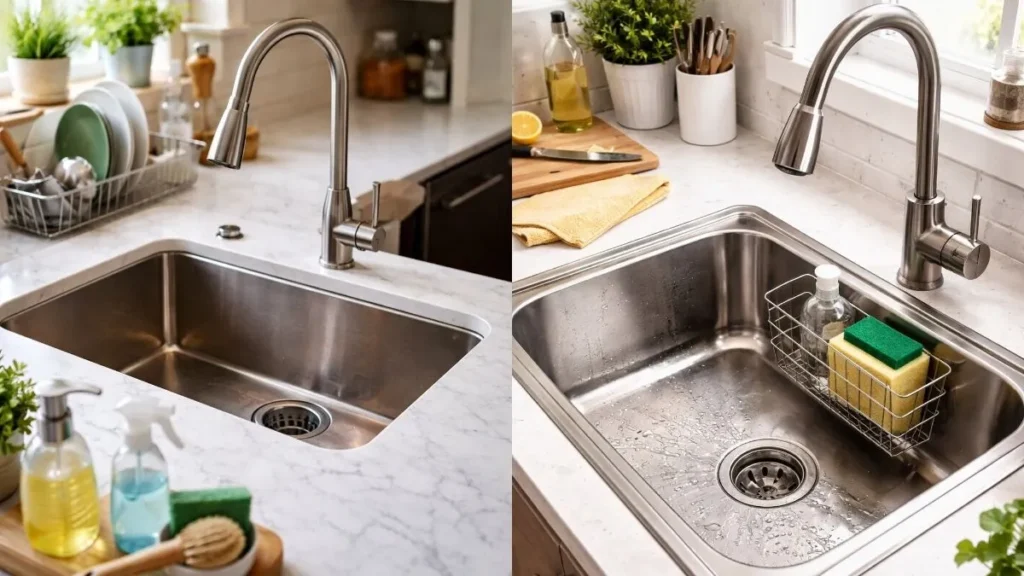 Alternatives if there are no holes in the dishwasher sink
