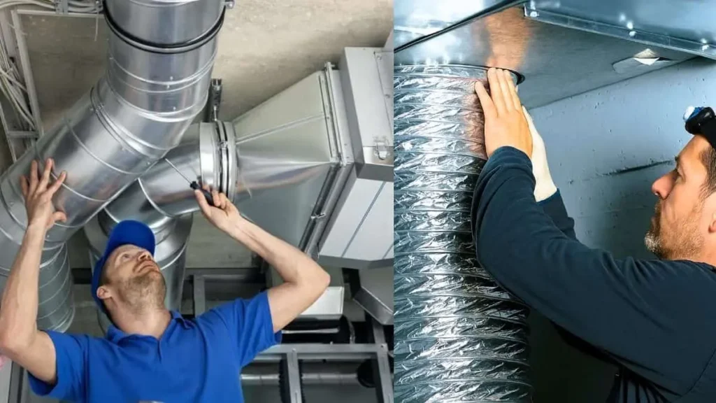 Ductwork inspection and repair for upper AC problems
