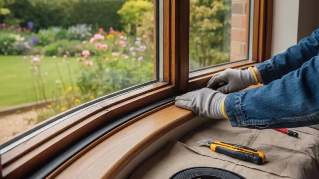 Installing Bay Window Sill Replacement Seals
