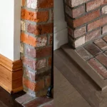 Floor Trim around Brick Fireplace
