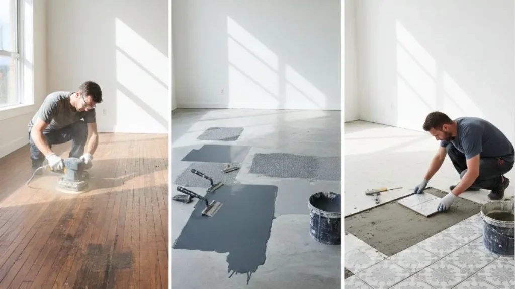 Floor repair options