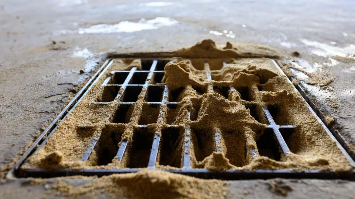 Garage Drain Clogged With Sand
