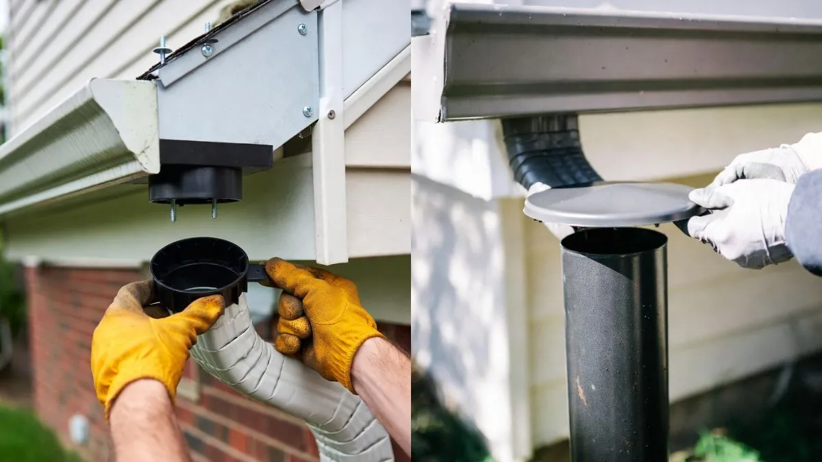 How to Close off a Gutter Downspout