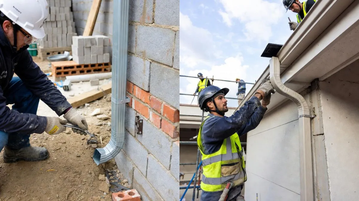 how to cap off a gutter downspout