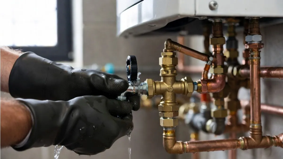 how to purge air from boiler with zone valves
