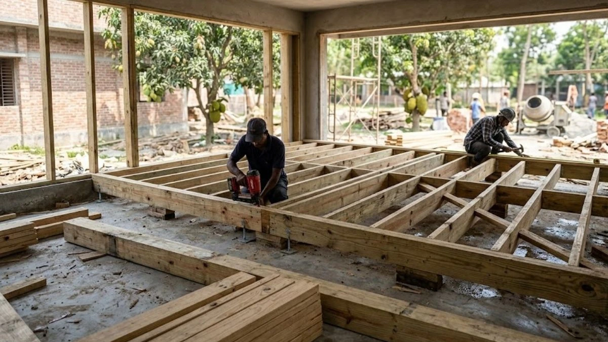 Framing Floor Over Garage Slab