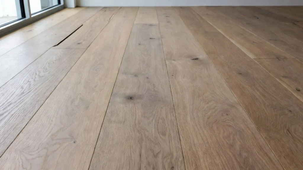 Identifying the type of gap after installing wood flooring
