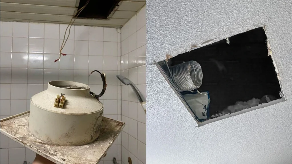 Extract Housing From Ceiling