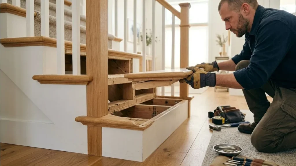Lifting Stair Treads Without Damage