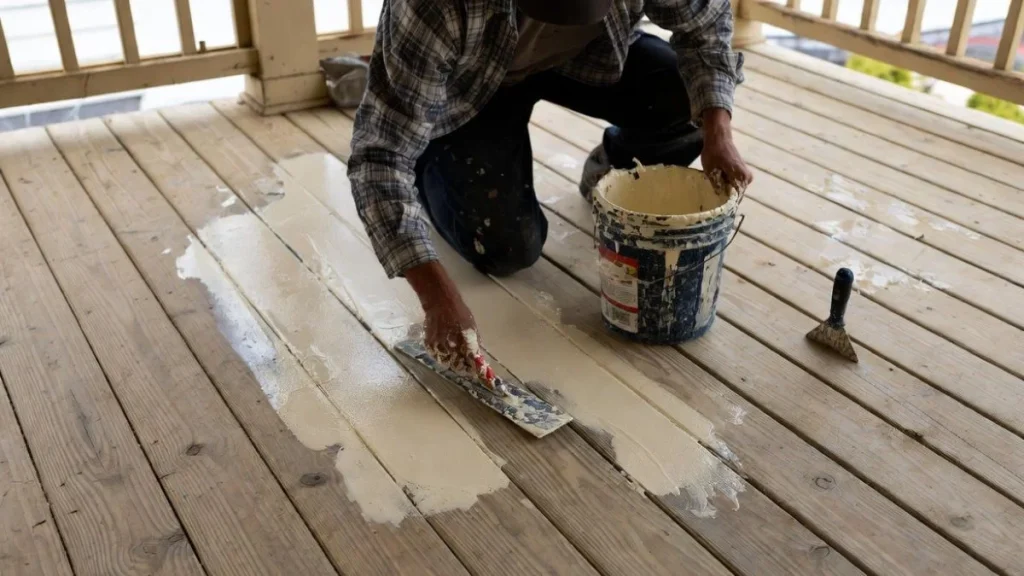 fixing low spots on porch floor