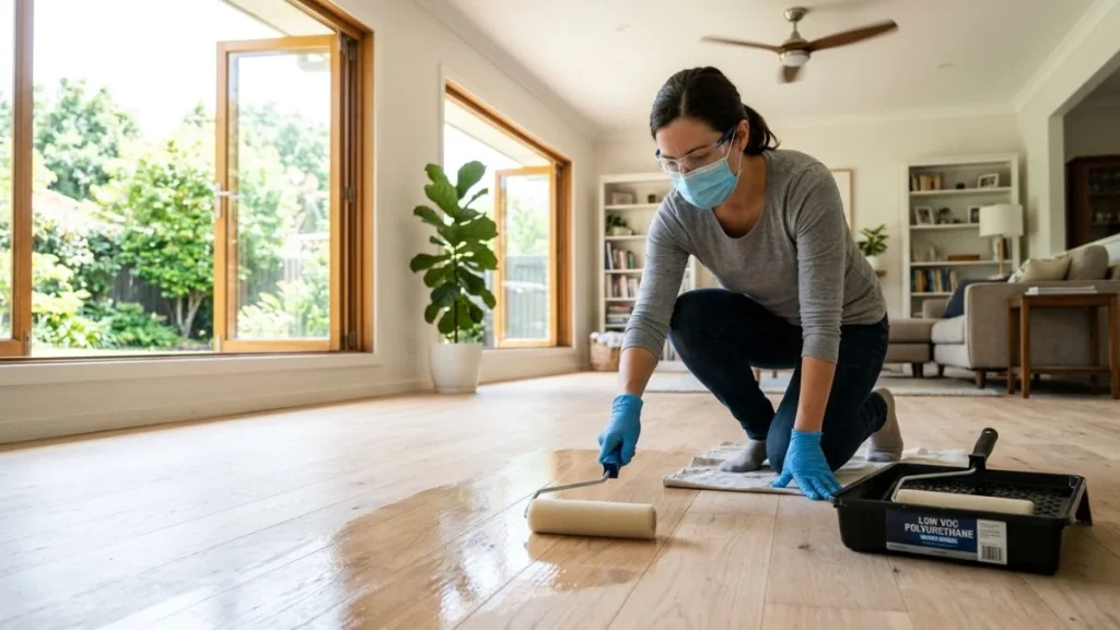prevent polyurethane smell floor future