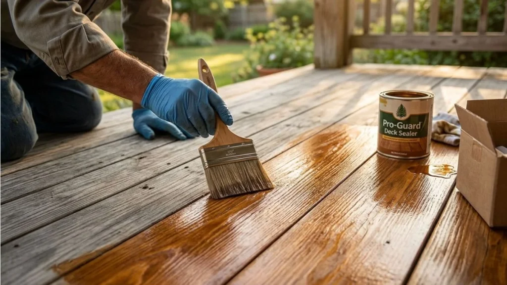 sealing and finishing porch floor