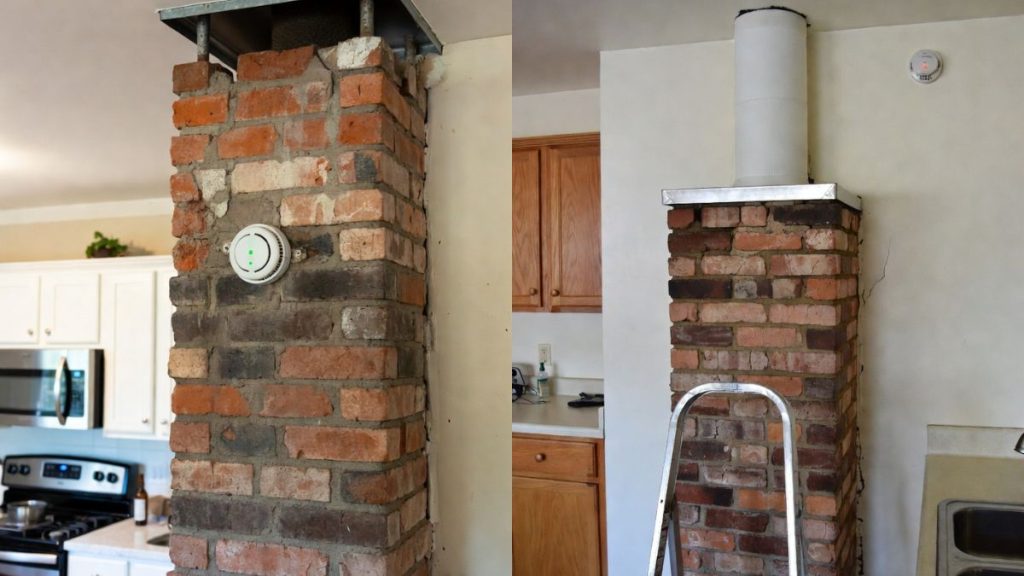 Brick chimney safety tips kitchen