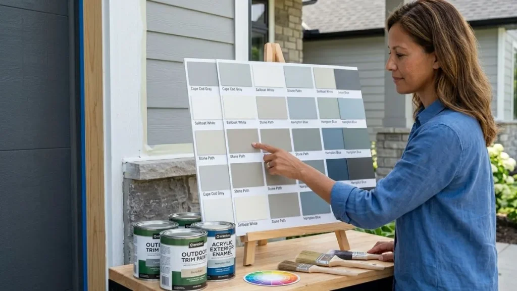 Choosing right paint for garage trim
