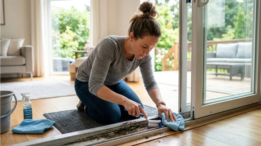 Diy fix water window track cleaning repair guide