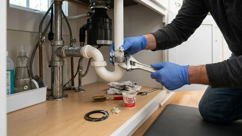 Diy kitchen sink pipe repair