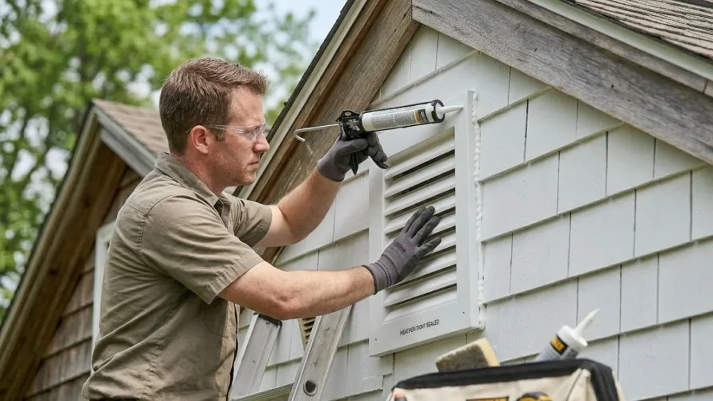 Gable vent final checks maintenance